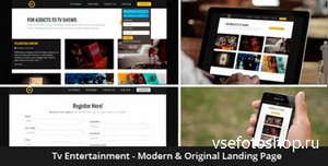 ThemeForest - Tv - Entertainment Responsive Landing Page - RIP