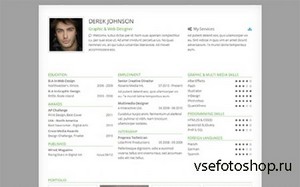 WrapBootstrap - Derek - Responsive One-Page Resume