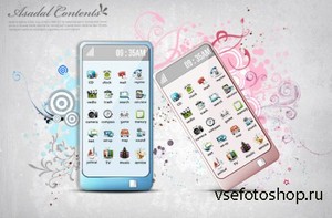 PSD Source - Promotional Poster Smartphones