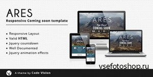 ThemeForest - Ares - Coming Soon Template - RIP