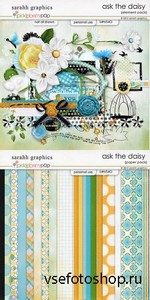 Scrap Set - Ask The Daisy PNG and JPG Files