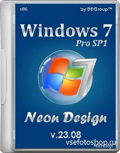 Windows 7 Pro SP1 Neon Design v.23.08 by DDGroup (86/RUS/2013)