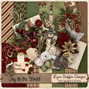 Scrap Kit - Joy to the World PNG and JPG Files