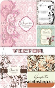    / Vector background with beautiful patter ...
