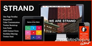 ThemeForest - STRAND - One Page Parallax Bootstrap Template - RIP