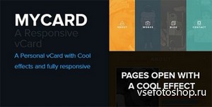 ThemeForest - MYCARD - Responsive Resume / CV HTML5 Template - RIP