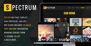 ThemeForest - Spectrum - Responsive One Page Template - RIP