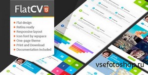 ThemeForest - FlatCV - Resume Portfolio HTML5 - RIP