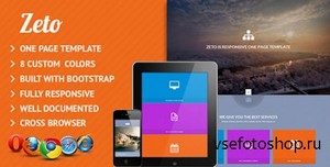 ThemeForest - Zet Responsive One Page Template - RIP