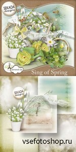 Scrap Kit - Sing of Spring PNG and JPG Files