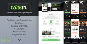 ThemeForest - Carem Premium One Page Portfolio - RIP