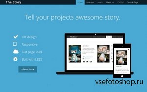 WrapBootstrap - The Story - Flat Business Template - RIP