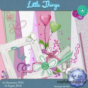 Scrap Set - little Things PNG and JPG Files