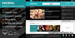ThemeForest - ForceFul - HTML5 Magazine Website Template - RIP