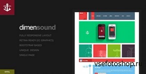ThemeForest - Dimensound | Flat One-Page Music & Band Template - RIP