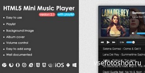 CodeCanyon - HTML5 Mini Music Player With Playlist v2.1