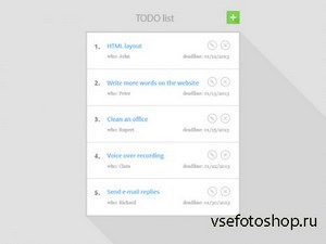 PSD Web Design - TODO list