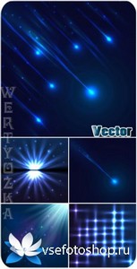   ,    / Shine and luster, blue vector backgrounds