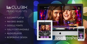 ThemeForest - Clubix - Responsive Music & Events Template - RIP