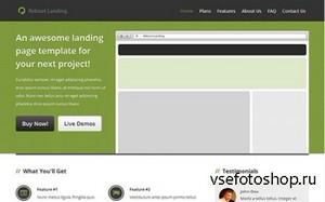 WrapBootstrap - Reboot Landing Page