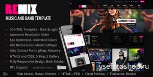 ThemeForest - Remix - Music and Band HTML5 Template - RIP