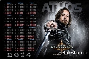Календарь на 2014 год - Три мушкетера, Атос
