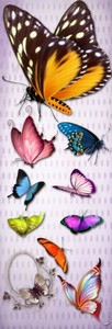 Bright Multi-Colored Butterflies PNG Files