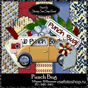 Scrap Set - Punch Bug PNG and JPG Files
