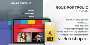 ThemeForest - Role - One Page Portfolio - RIP