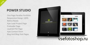 ThemeForest - Power Studio - One Page Parallax Portfolio - RIP