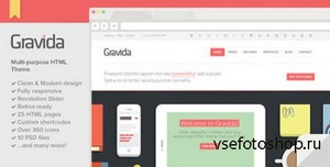 ThemeForest - Gravida - Responsive & Modern HTML5 Template - RIP