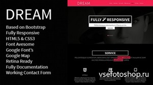 ThemeForest - DREAM - One Page Responsive Template - RIP