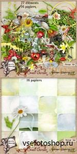 Scrap Kit - Small Garden PNG and JPG Files