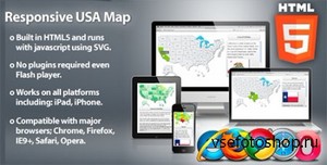 CodeCanyon - Responsive USA Map - HTML5