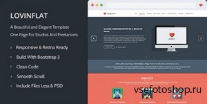 ThemeForest - Lovinflat - One Page Bootstrap 3 - RIP