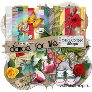 Scrap Set - Dance For Life PNG and JPG Files