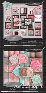Scrap Set - Creative Sweet Santa PNG and JPG Files