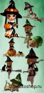 Halloween Witch PNG Files