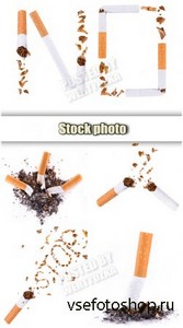 Вред курения, сигареты / Harm of smoking, cigarettes - Raster clipart