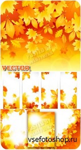     / Autumn backgrounds and banners - vector