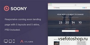 ThemeForest - Soony - Multipurpose Coming Soon Page - RIP