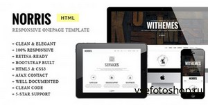 ThemeForest - Norris - Elegant Retina-ready Onepage Template - RIP