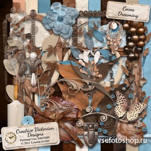 Scrap Set - Cocoa Dreaming PNG and JPG Files