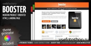 ThemeForest - Booster - Product Focused HTML5 Landing Page - FULL