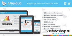 ThemeForest - App Mojo - Single Page Software Promotion HTML - RIP