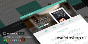 ThemeForest - FlatBook - Flat App & Ebook Selling Landing Page - RIP