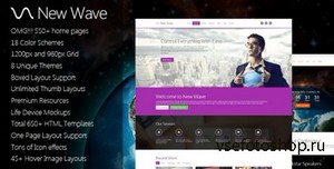 ThemeForest - New Wave - 8 in 1 Massive Multipurpose Template - RIP