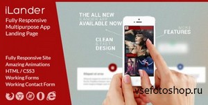 ThemeForest - iLander - Responsive Multipurpose App Landing Page - RIP