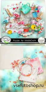 Scrap Set - Passion for NeedleCraft PNG and JPG Files