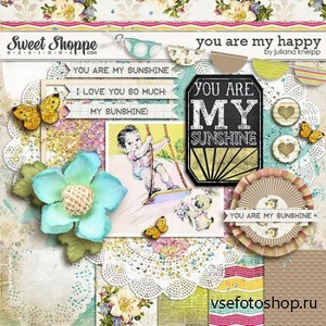 Scrap Set - You are My Happy 3 PNG and JPG Files